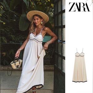 Zara maxi crochet dress